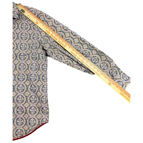 Robert‎ Graham Classic Paisley Pink Mens Long Sleeve Size Large - Picture 6 of 8